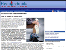 Tablet Screenshot of hemorrhoidstreatmentscenter.com